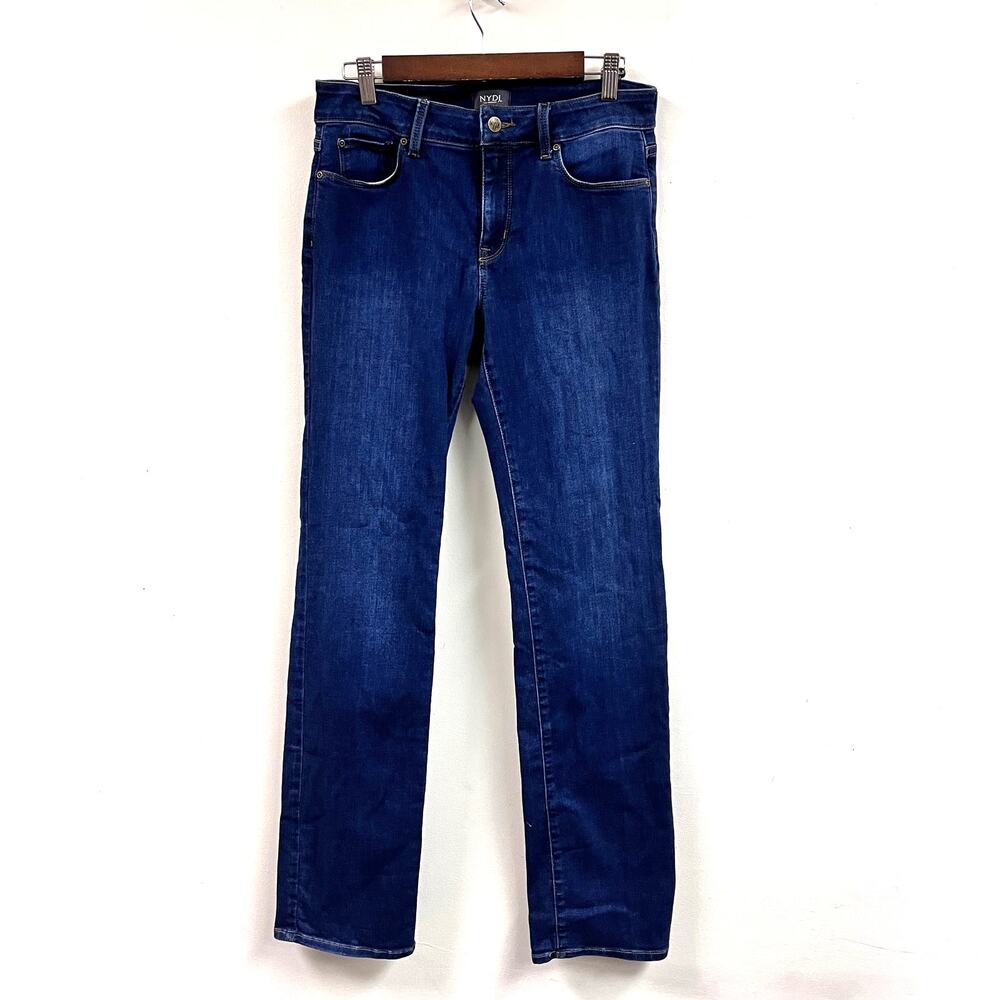 Women's Sm PT Betabrand Signature midrise straight leg dark wash stretch jeans